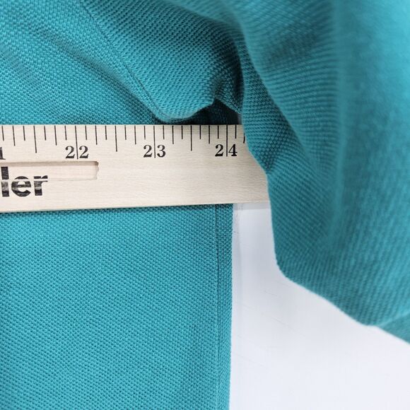 Perlis Shirt Mens Large Polo‎ Short Sleeve Green Teal Crawfish Logo Casual - Picture 7 of 9